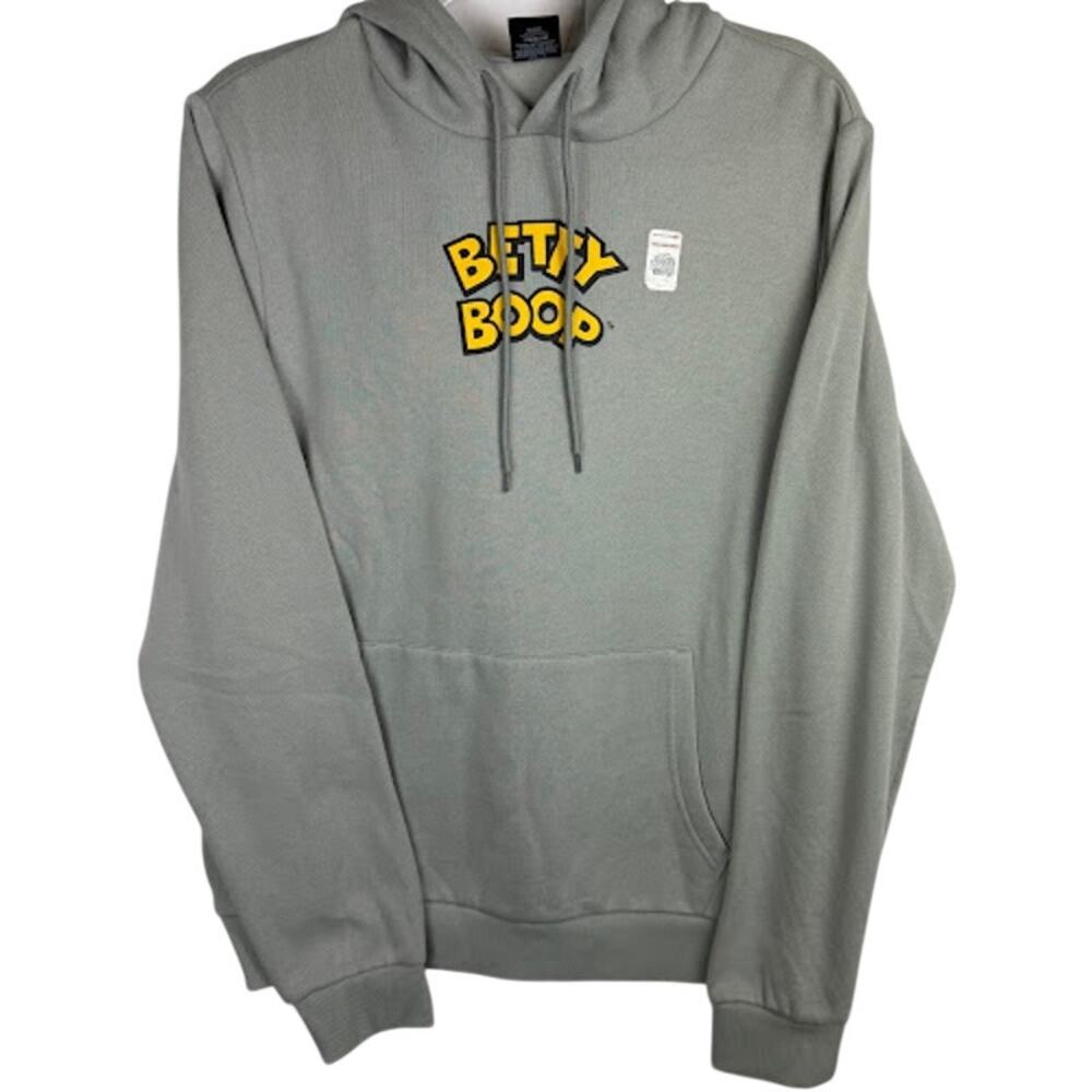 Dodge Super Bee Betty Boop Hoodie Gray Graphic Pullover Sweatshirt‎ Men M NWT